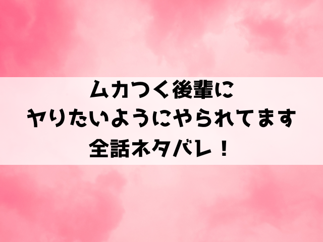 ムカつく後輩にヤりたいようにやられてますネタバレ！バツイチアラサーの瀬奈は、次の恋愛こそ成功できるのか？